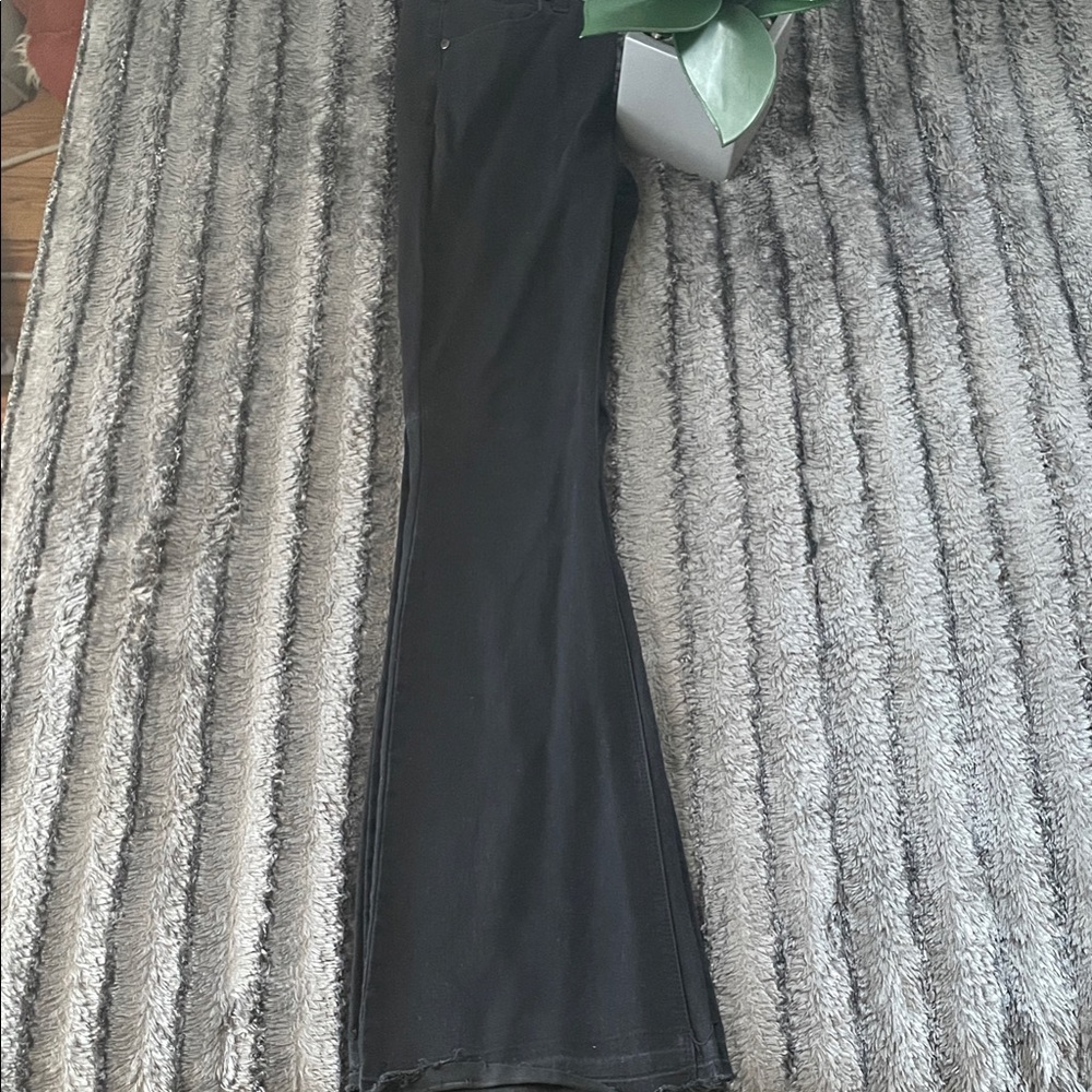 Black Flared Pants